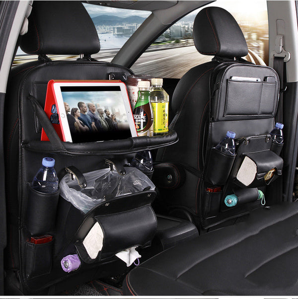 PU Leather Seat Back Organizer