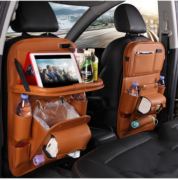 PU Leather Seat Back Organizer