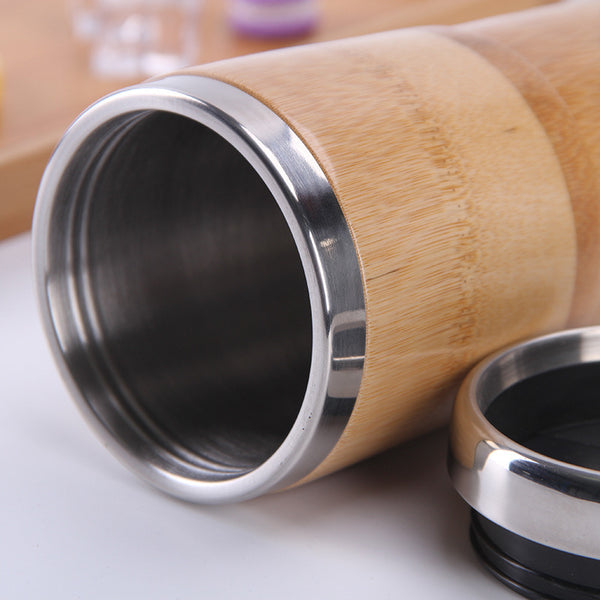 Bamboo Insulated Travel Tumbler