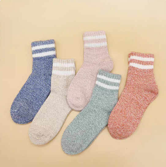 Wool Thermal Socks — 5 Pairs