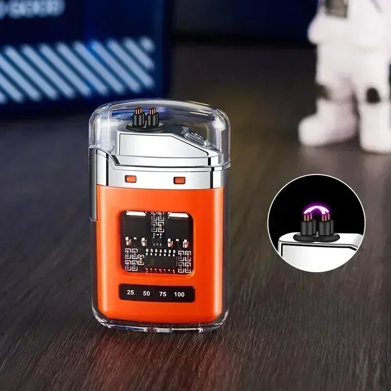 ولاعة كهربائية بقوسين — تشحن USB-C ومقاومة للهواء