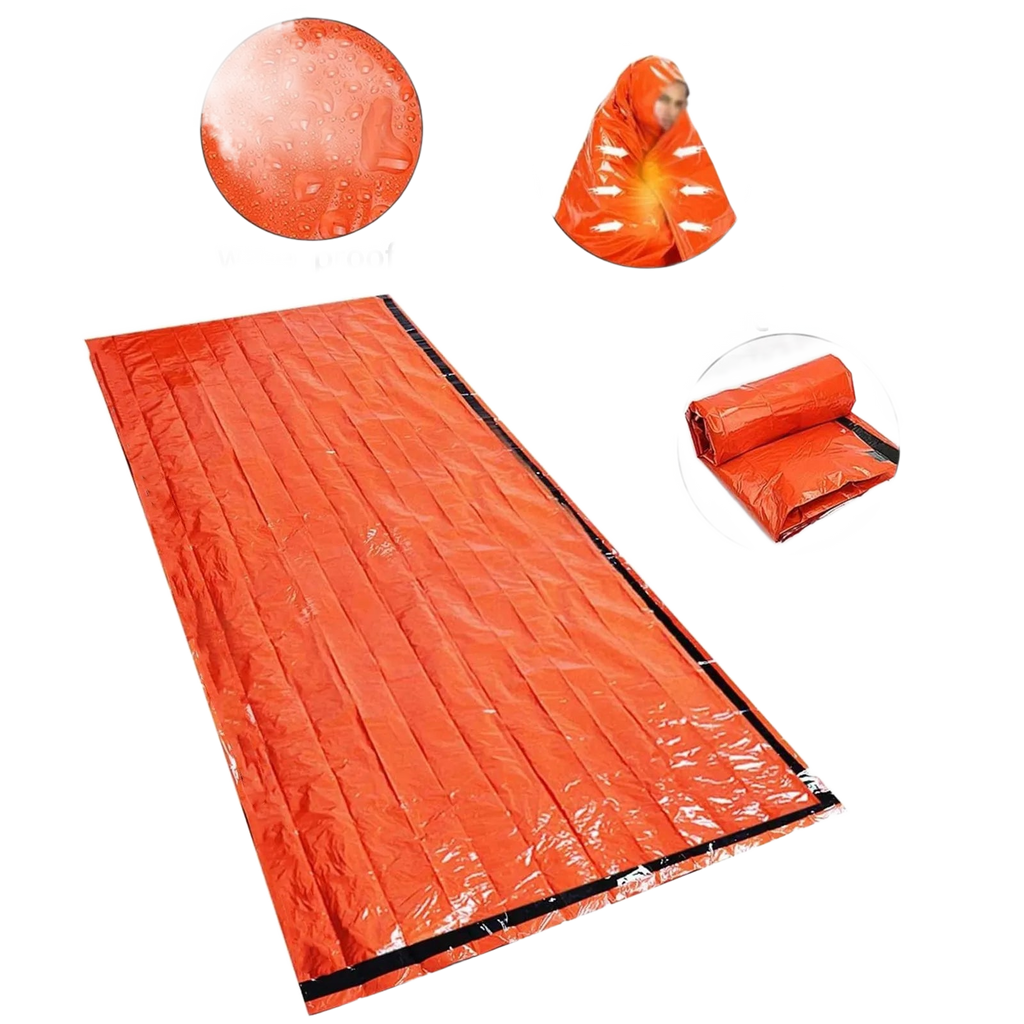 Emergency thermal sleeping bag