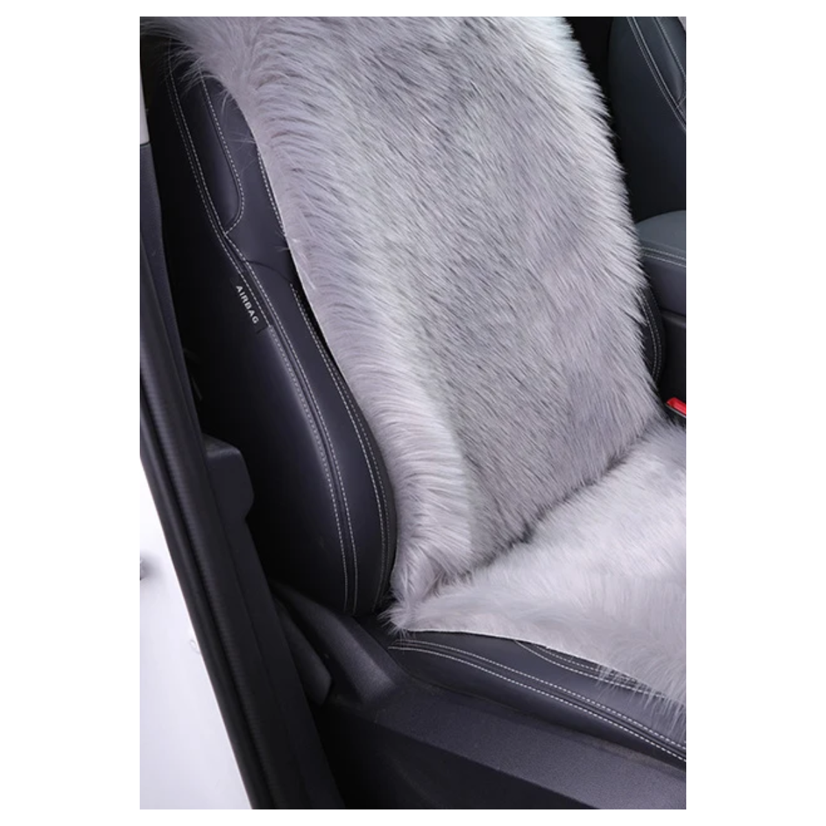 Plush car seat cover